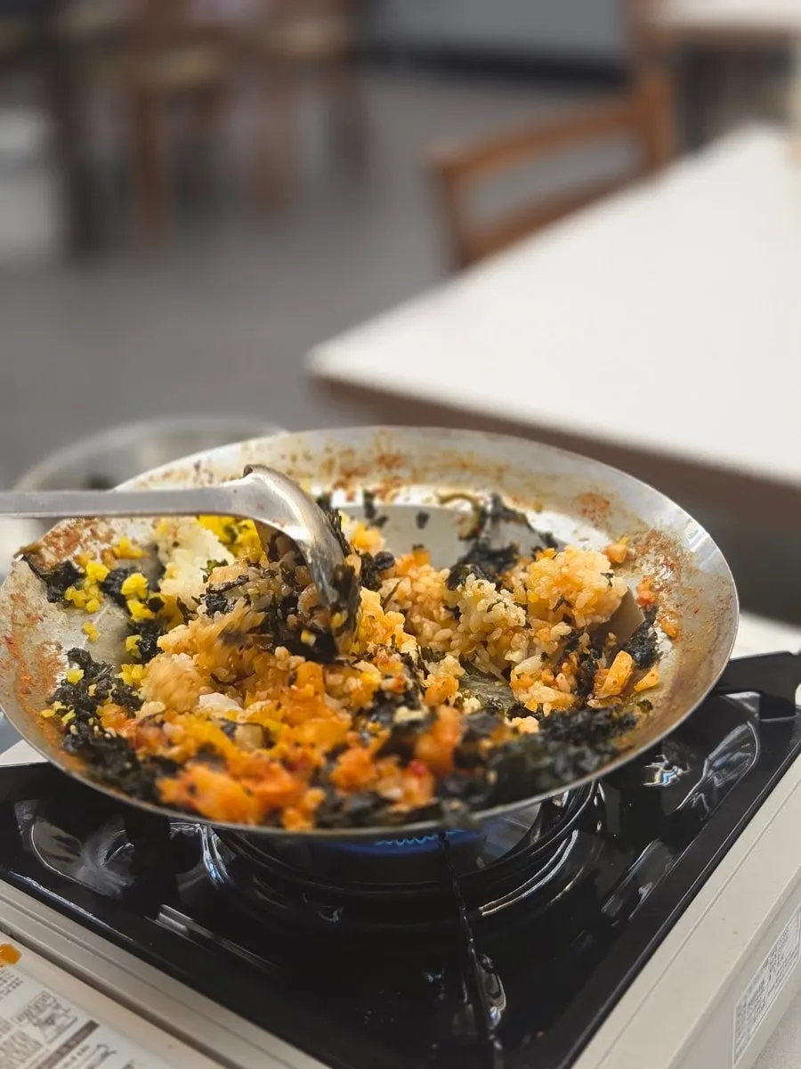 DIY fried rice after the hot pot