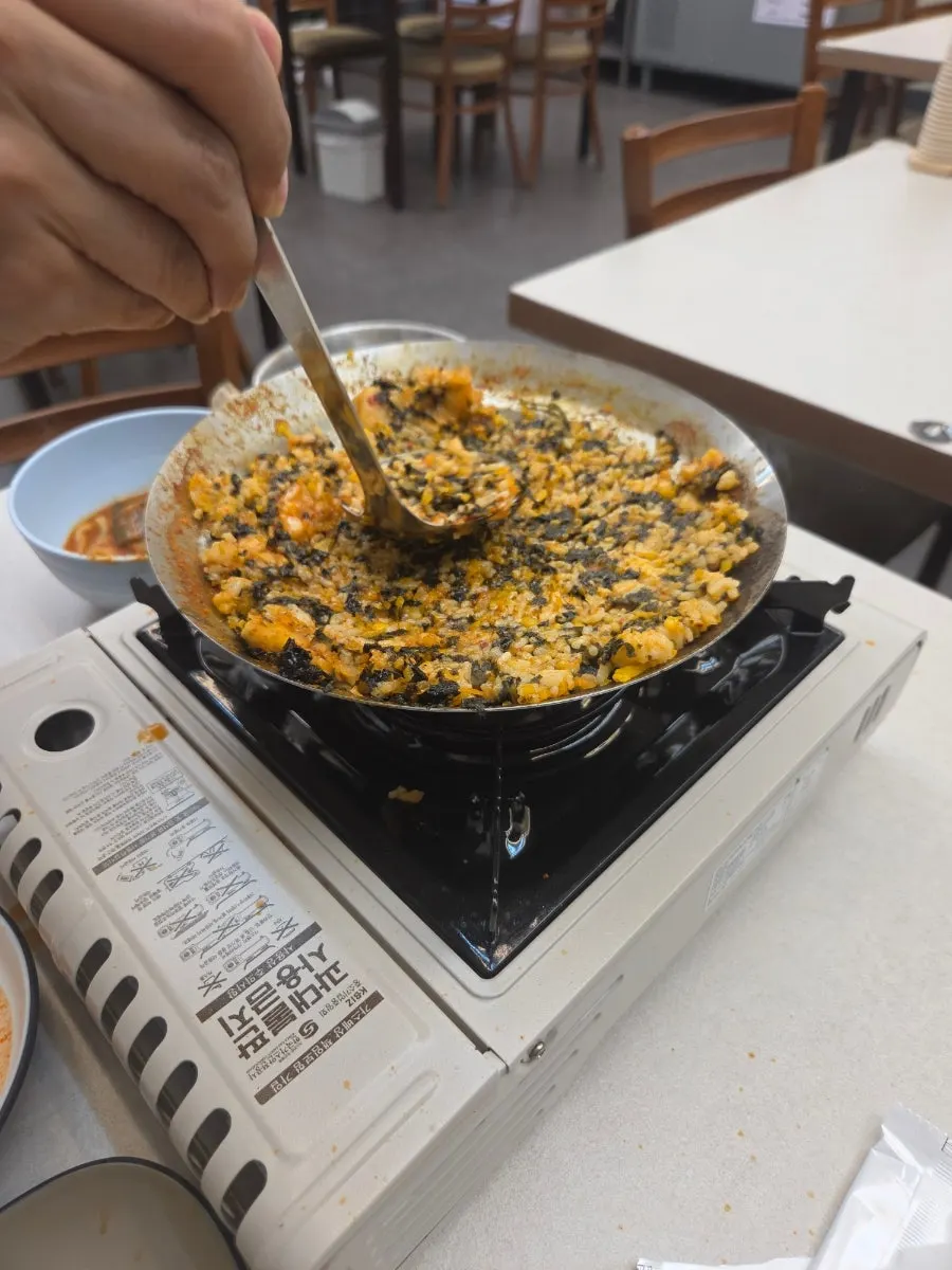 Fried rice made with the remaining broth and ingredients