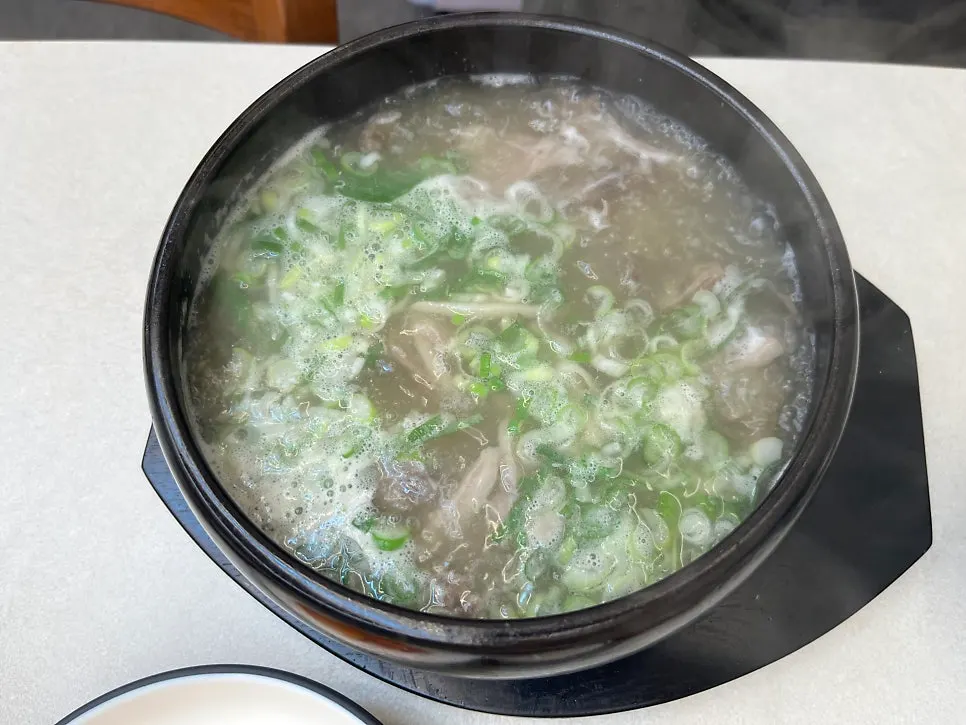 Steaming sundae-guk main dish