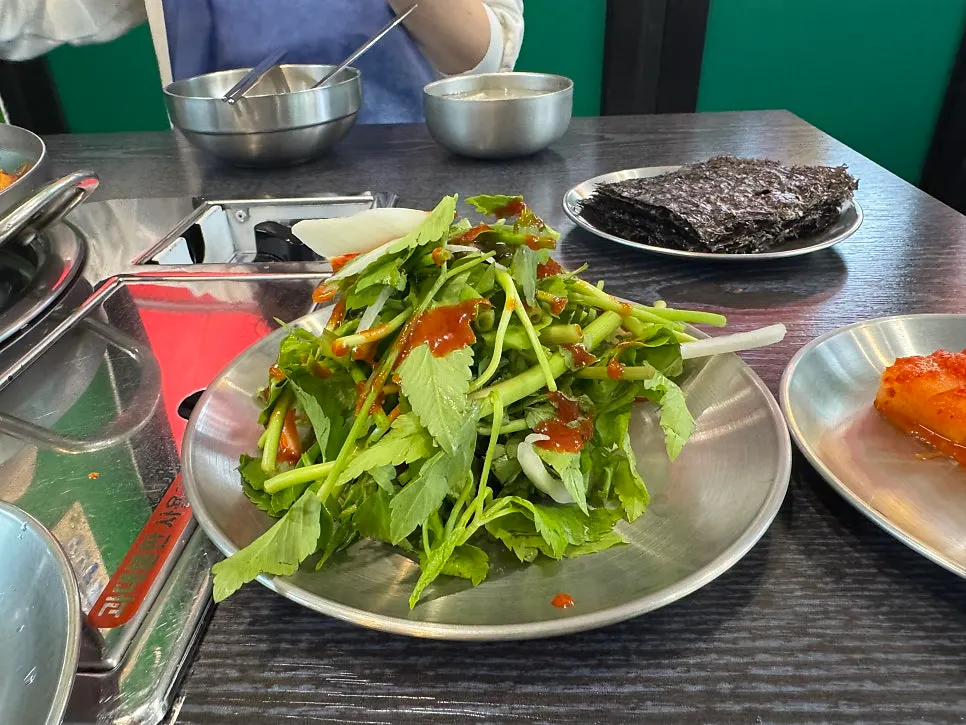 Rice served alongside lunch