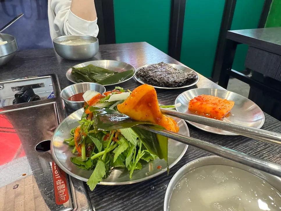 Basic side dishes laid out on the table