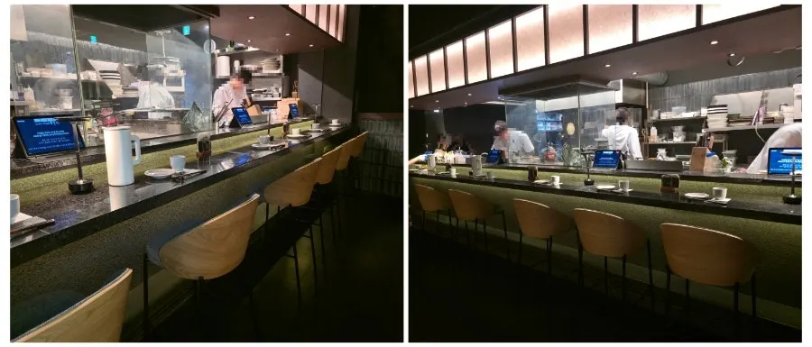 Gatpo Karin's dachi (bar) seats and table seating
