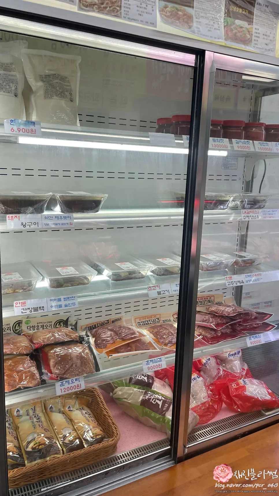 Price list by cut and sale notice posted at the butcher shop