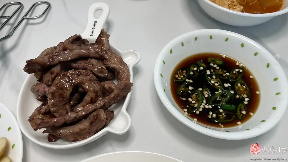 A grilled piece of Wagyu short rib