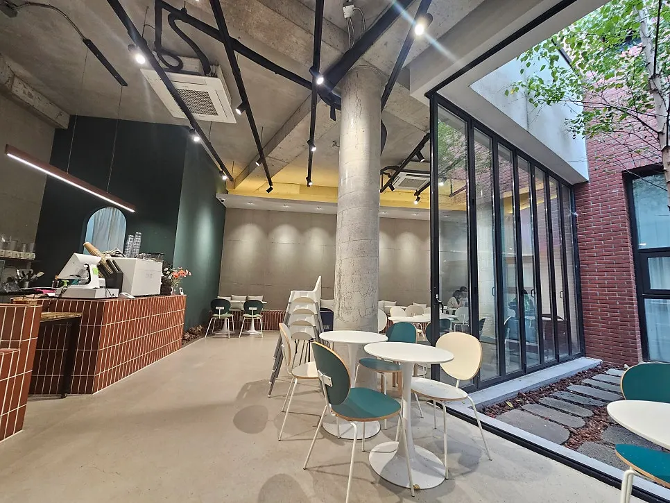 Clean and comfortable café interior