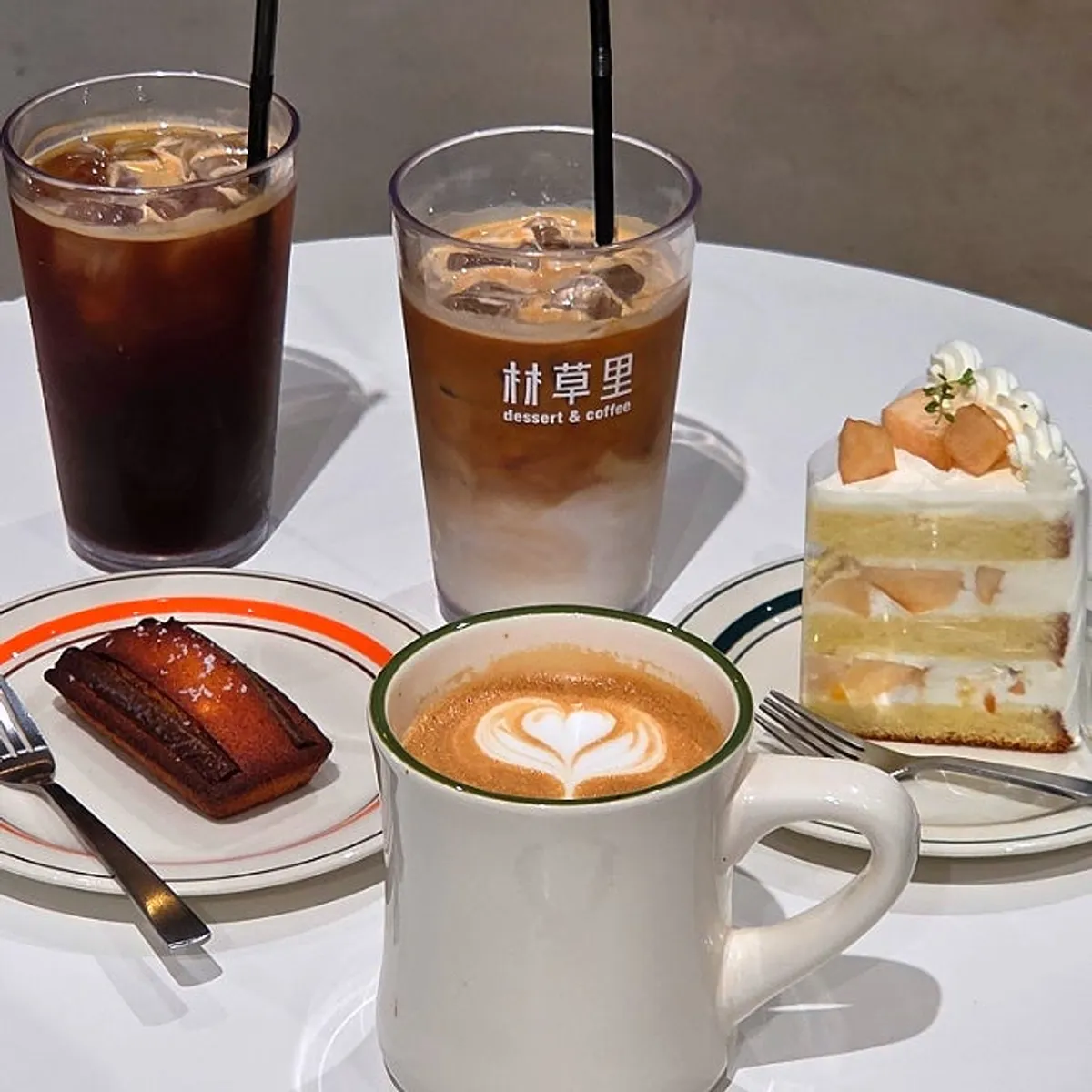 Financier paired with coffee