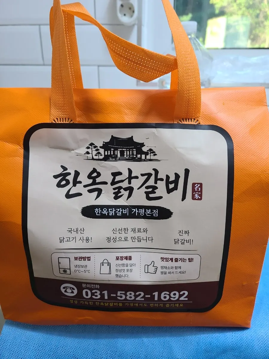 Insulated takeout bag with an ice pack inside