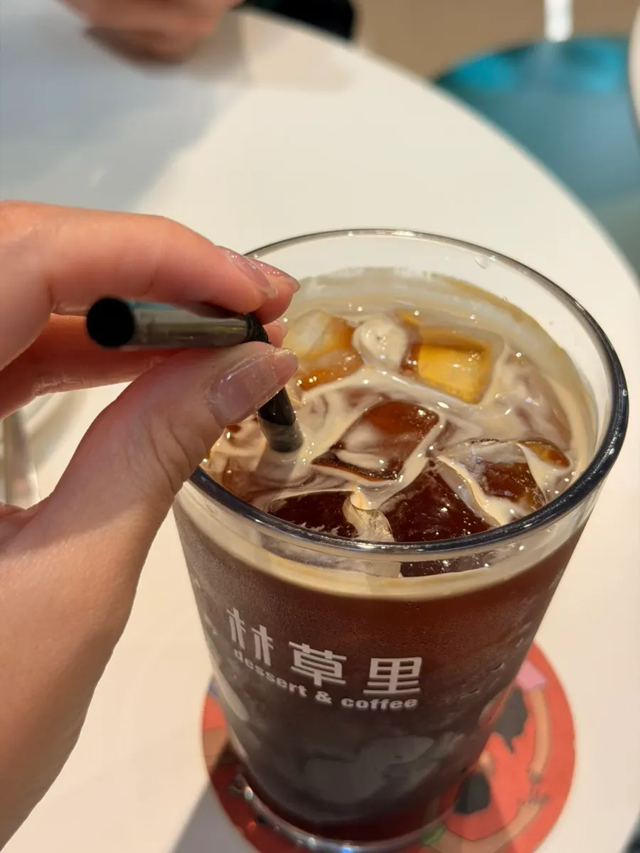 Cup of decaf iced americano