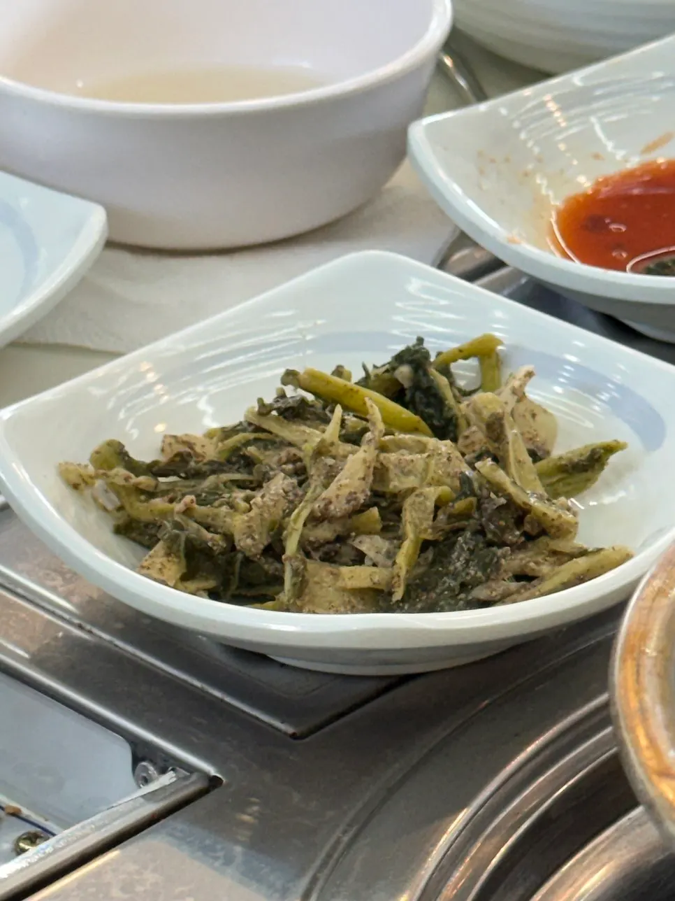 Tazón de dongtaetang claro, sin picante
