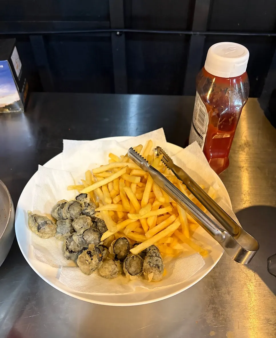 Tteokbokki set out at the self-bar