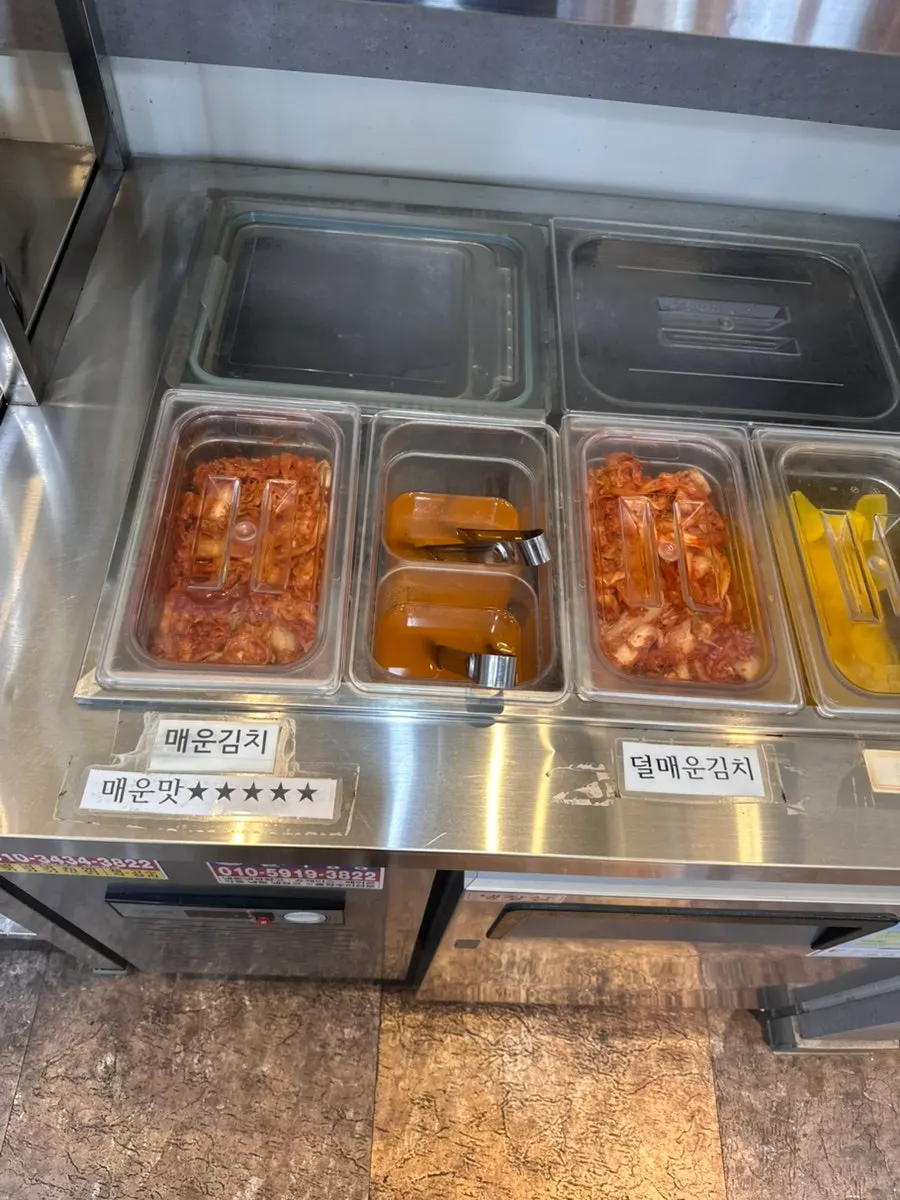 A plate of the mild fresh kimchi