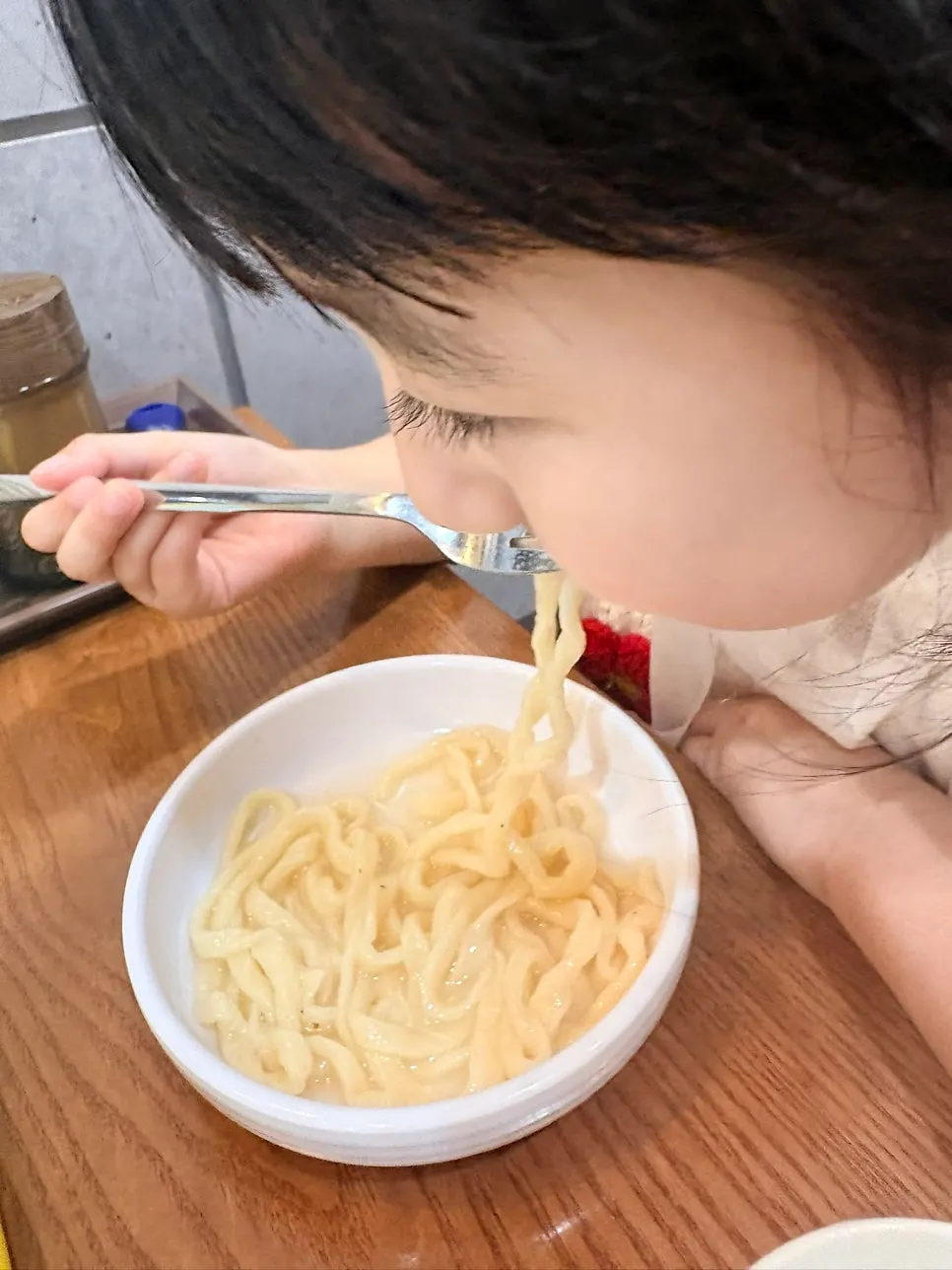 Chicken noodle soup with a generous extra-large portion