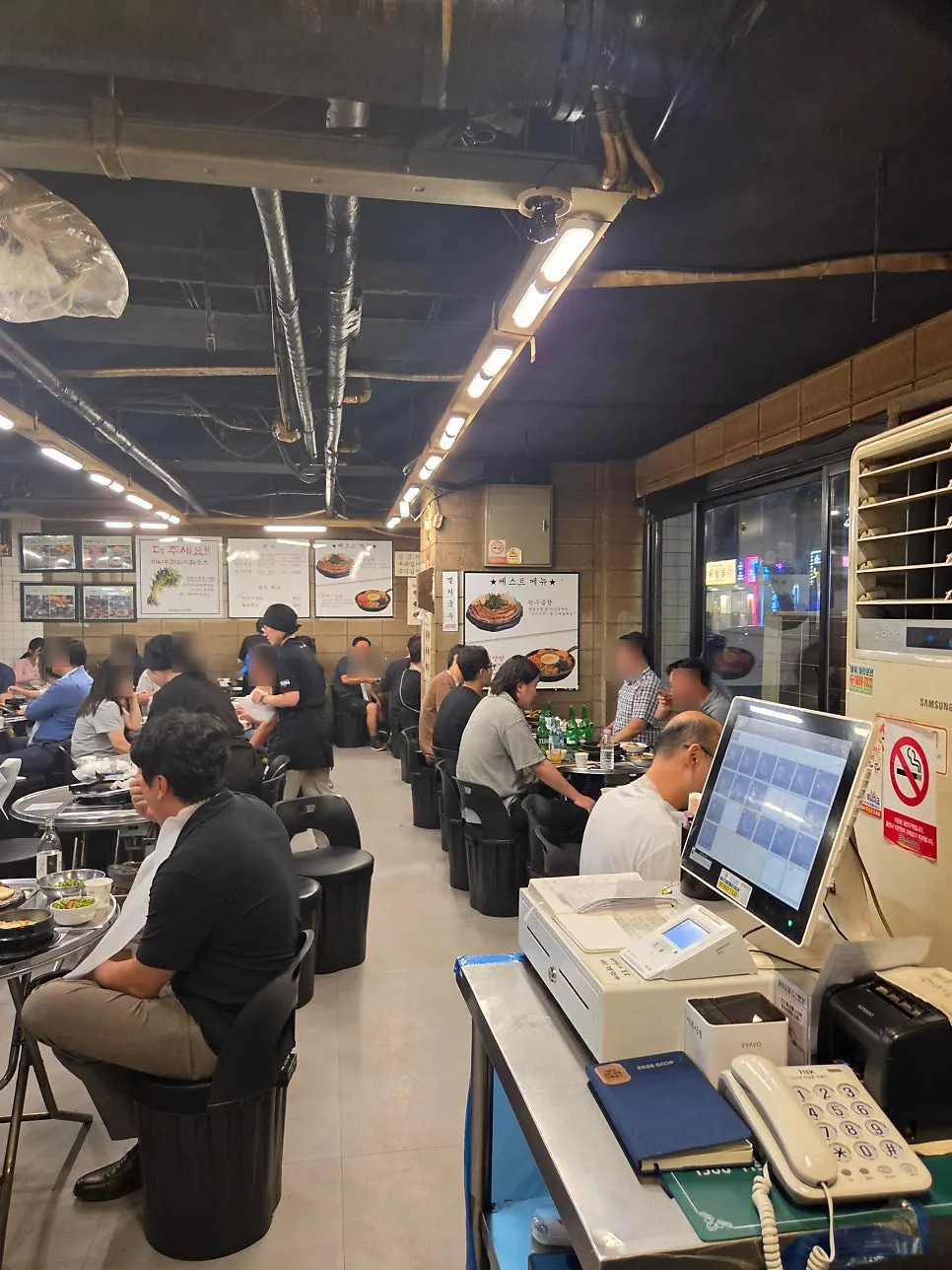 Busy restaurant interior