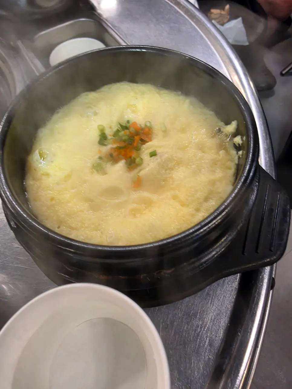 Complimentary steamed egg