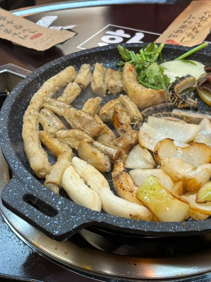 소금장에 찍어 먹는 염통