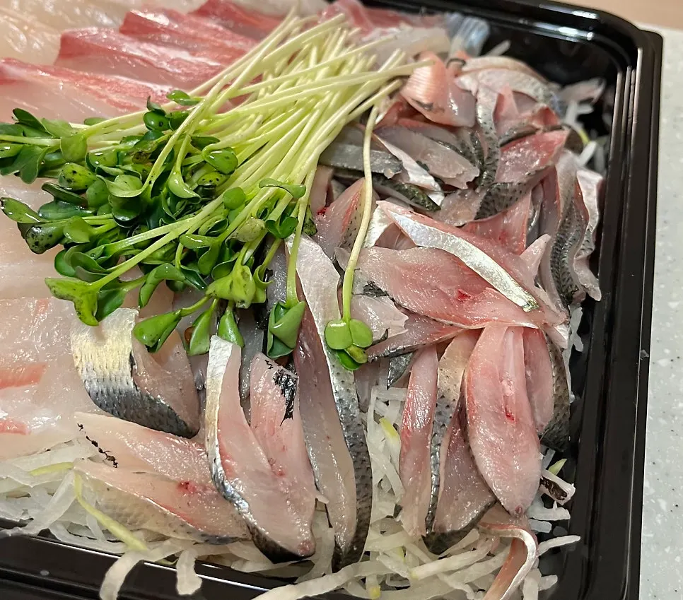 가을 제철 전어회 클로즈업