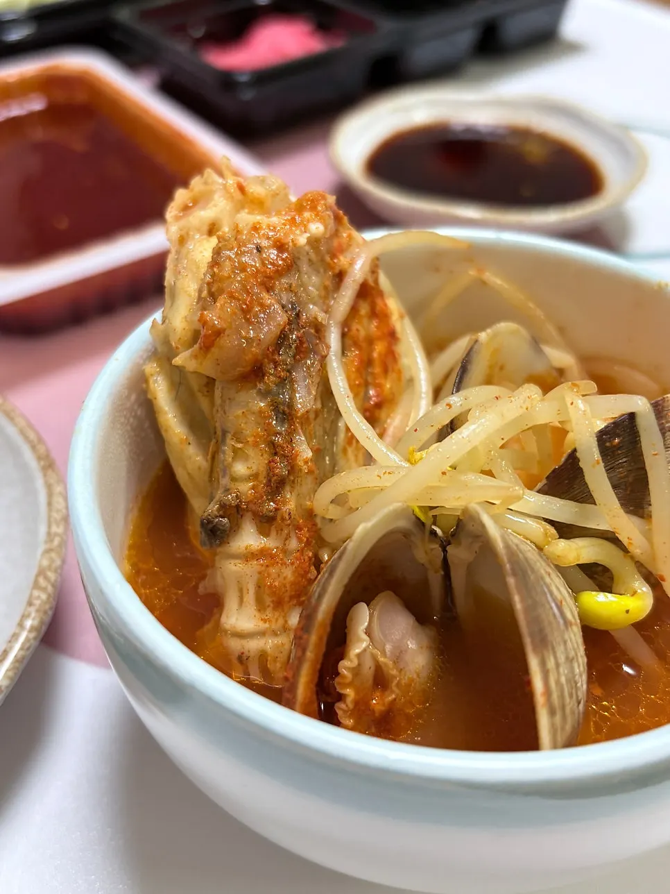 Fish stew boiled with the leftover sashimi