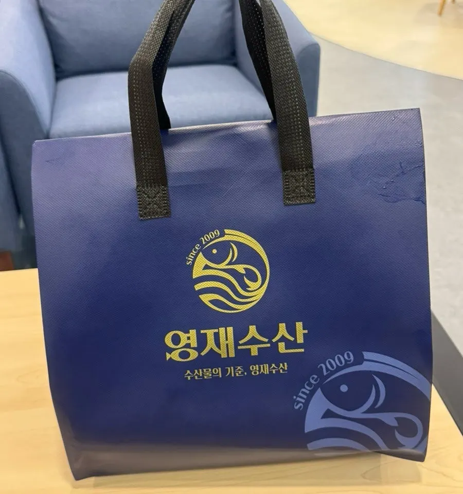 영재수산 전용 보냉백 포장