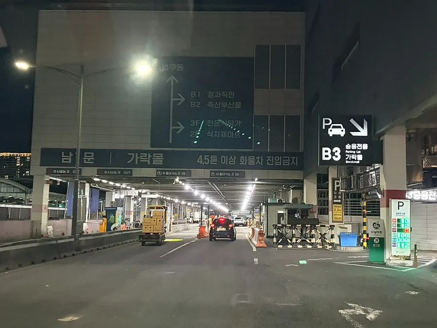 下到地下停車場的B3標示