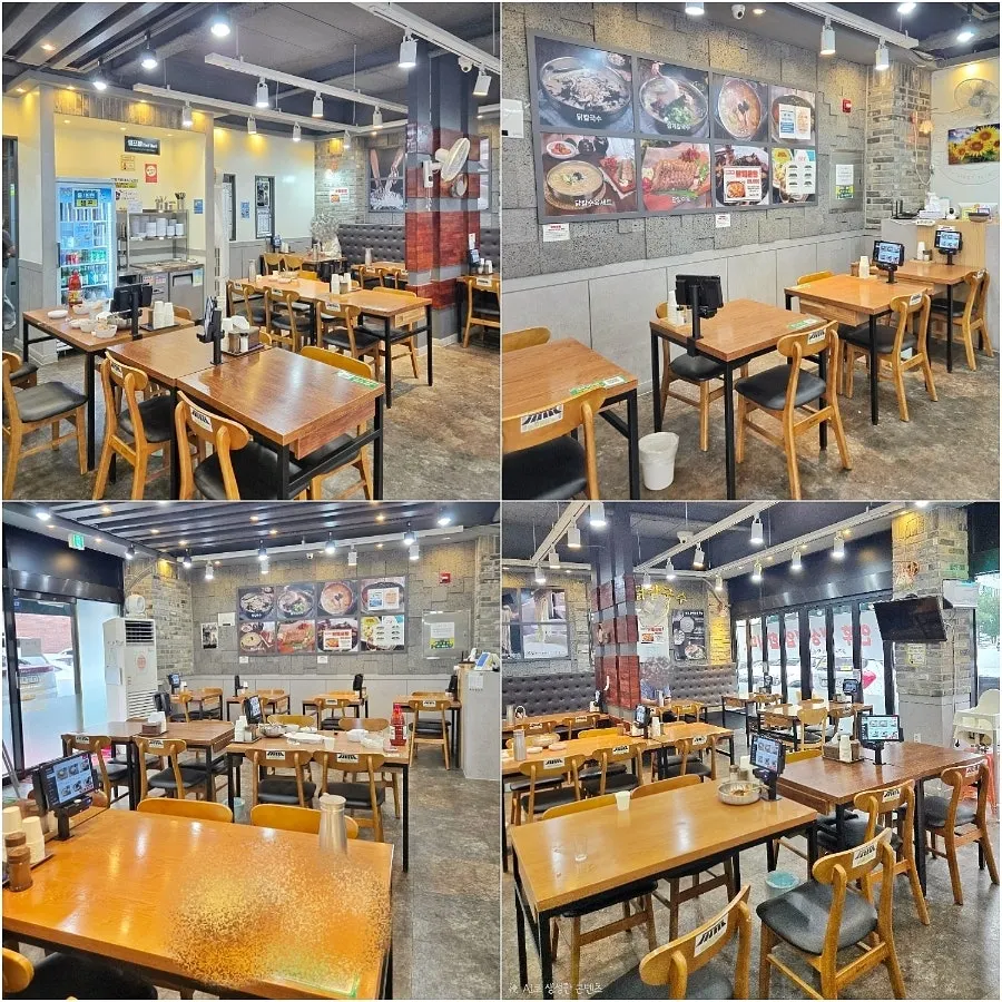 한양닭칼국수 매장 내부 분위기