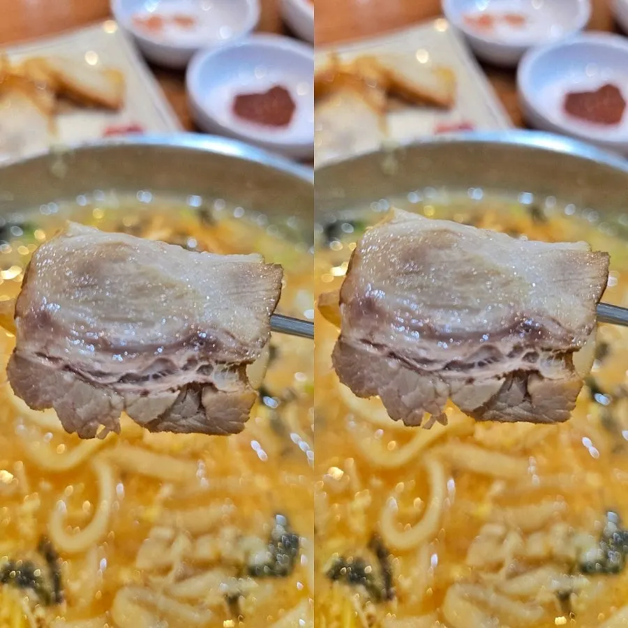 새우젓을 곁들인 미니수육
