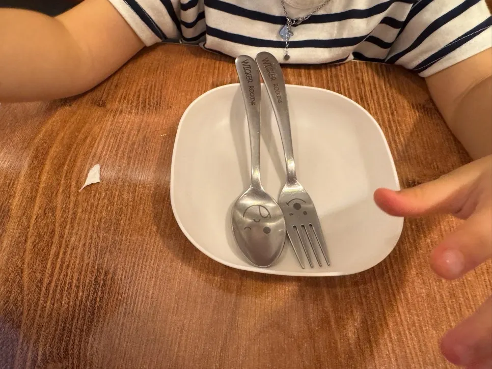 Table with two pasta plates shared together