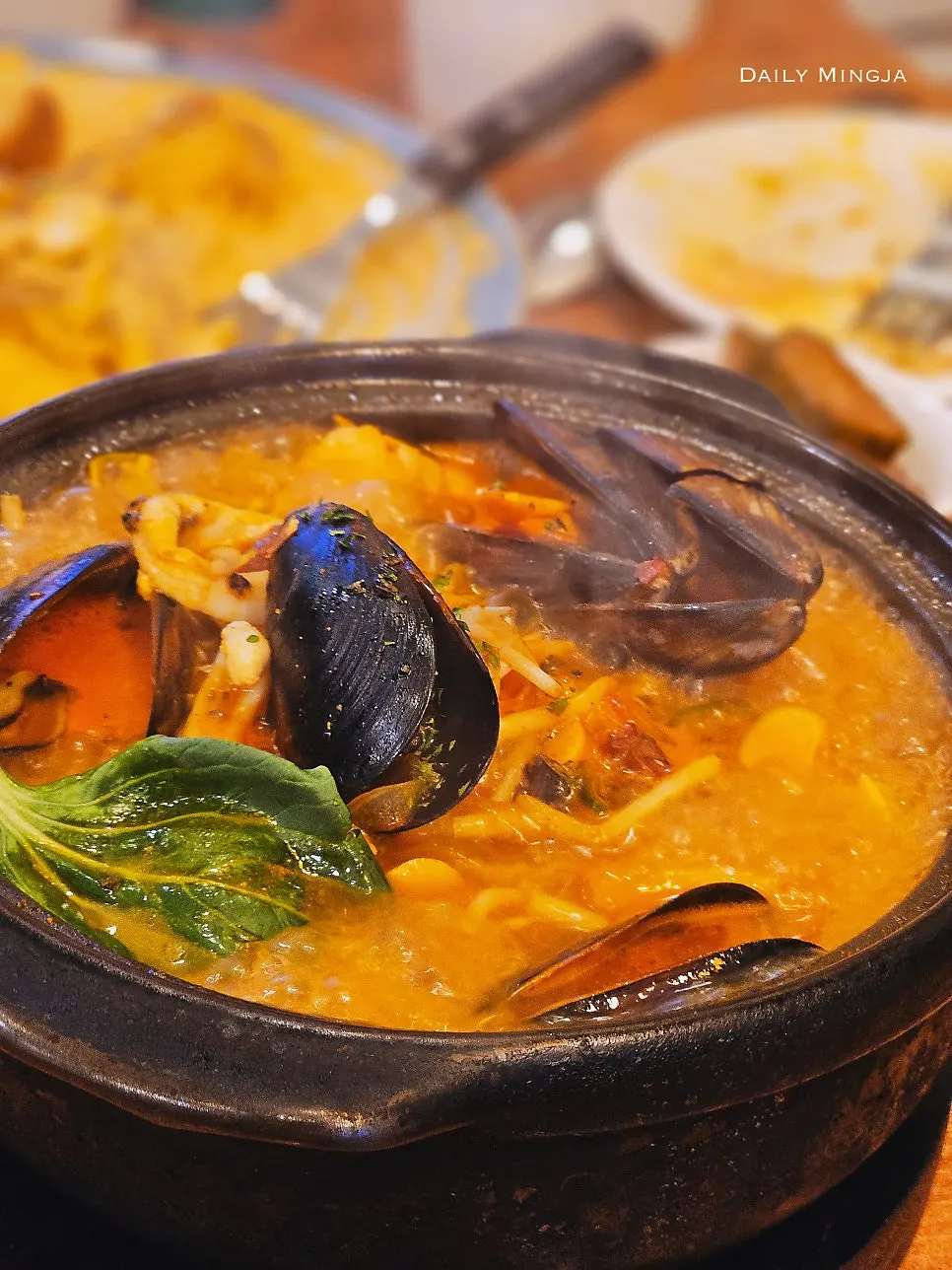 Close-up of a Western-style dish at Garlic Cook & Story