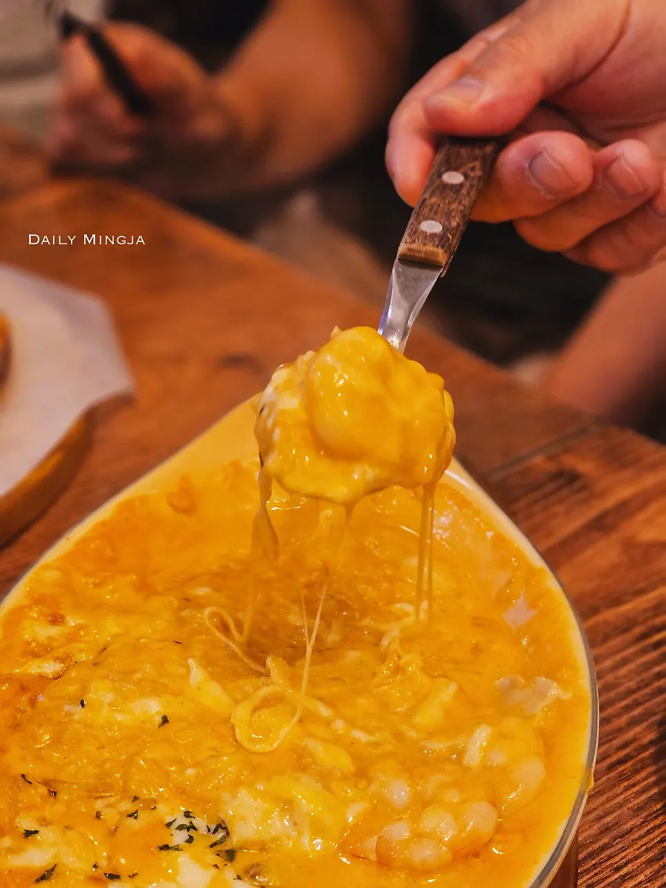 A spoonful of toowoomba doria with shrimp