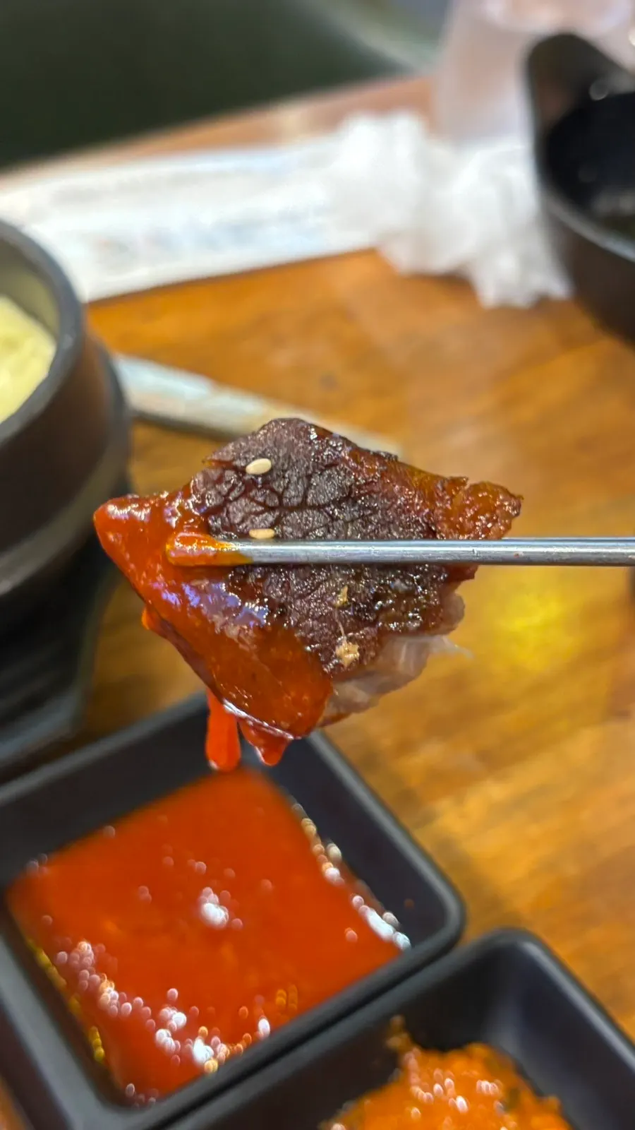 새우젓과 곁들인 족발