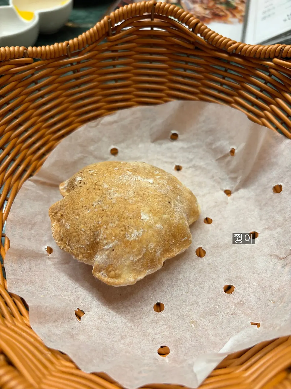 식전빵으로 나온 공갈빵