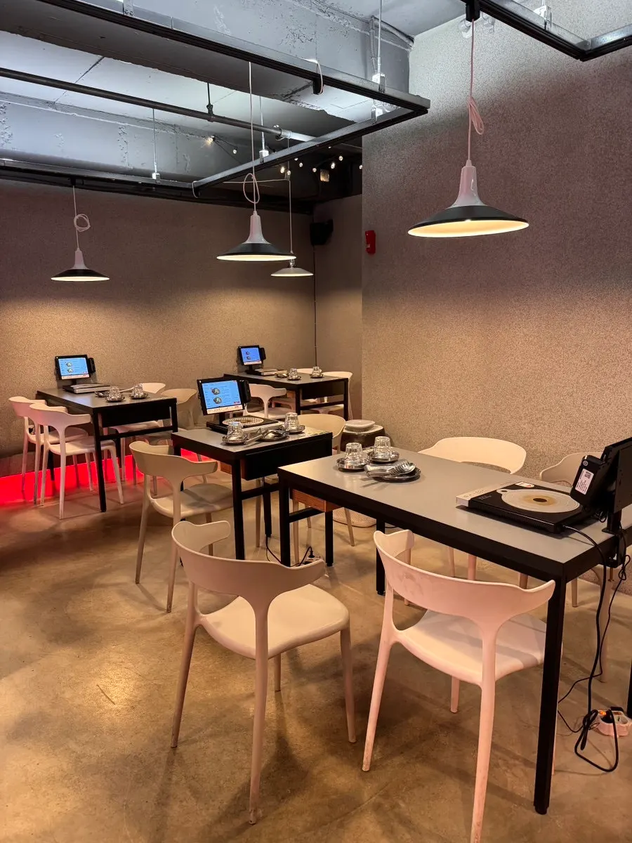 Clean, tidy basement interior of Mil Tteok Factory Main Branch
