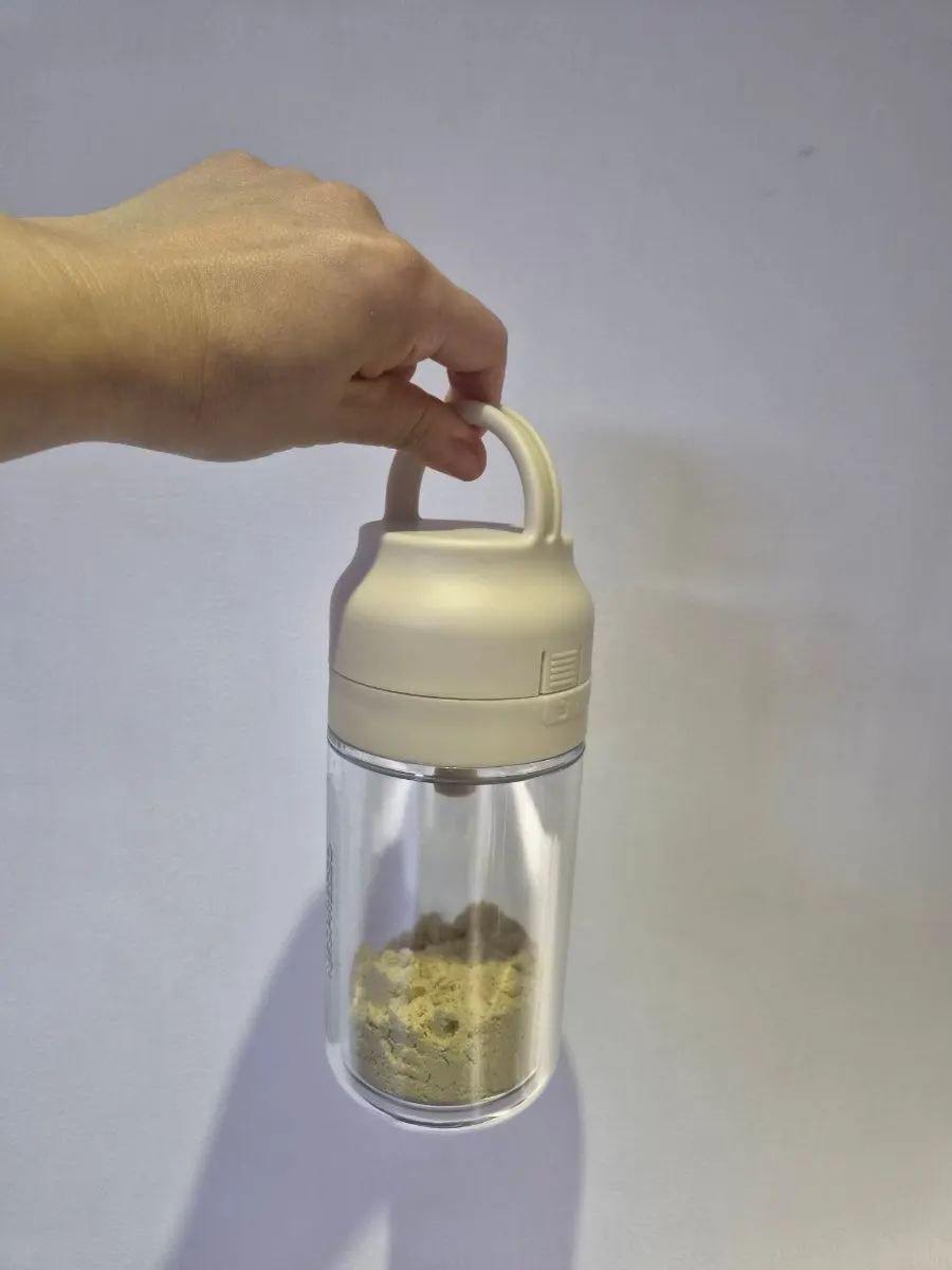 Close-up of soy milk well dissolved in water