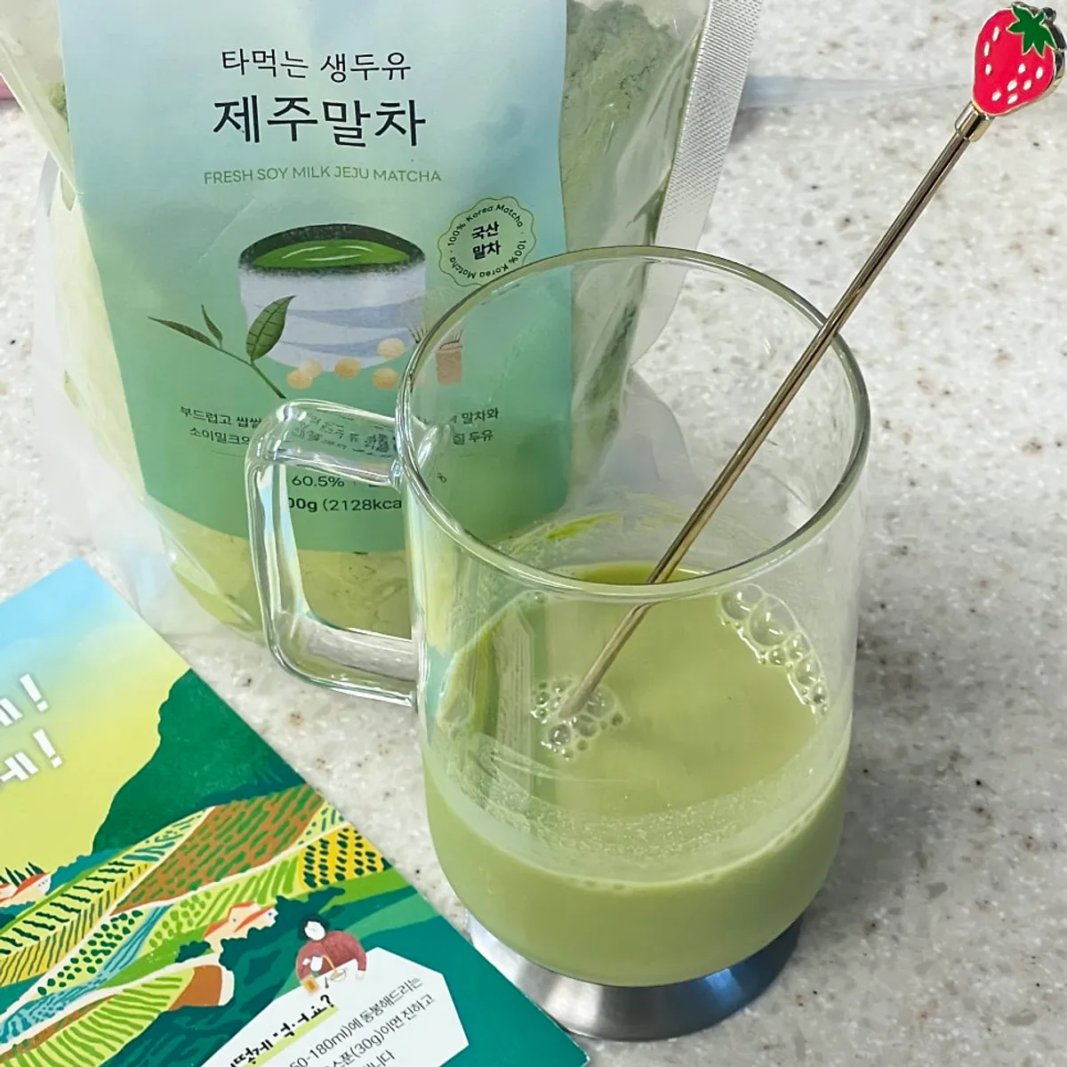 가루선생 타먹는 생두유 말차 제품