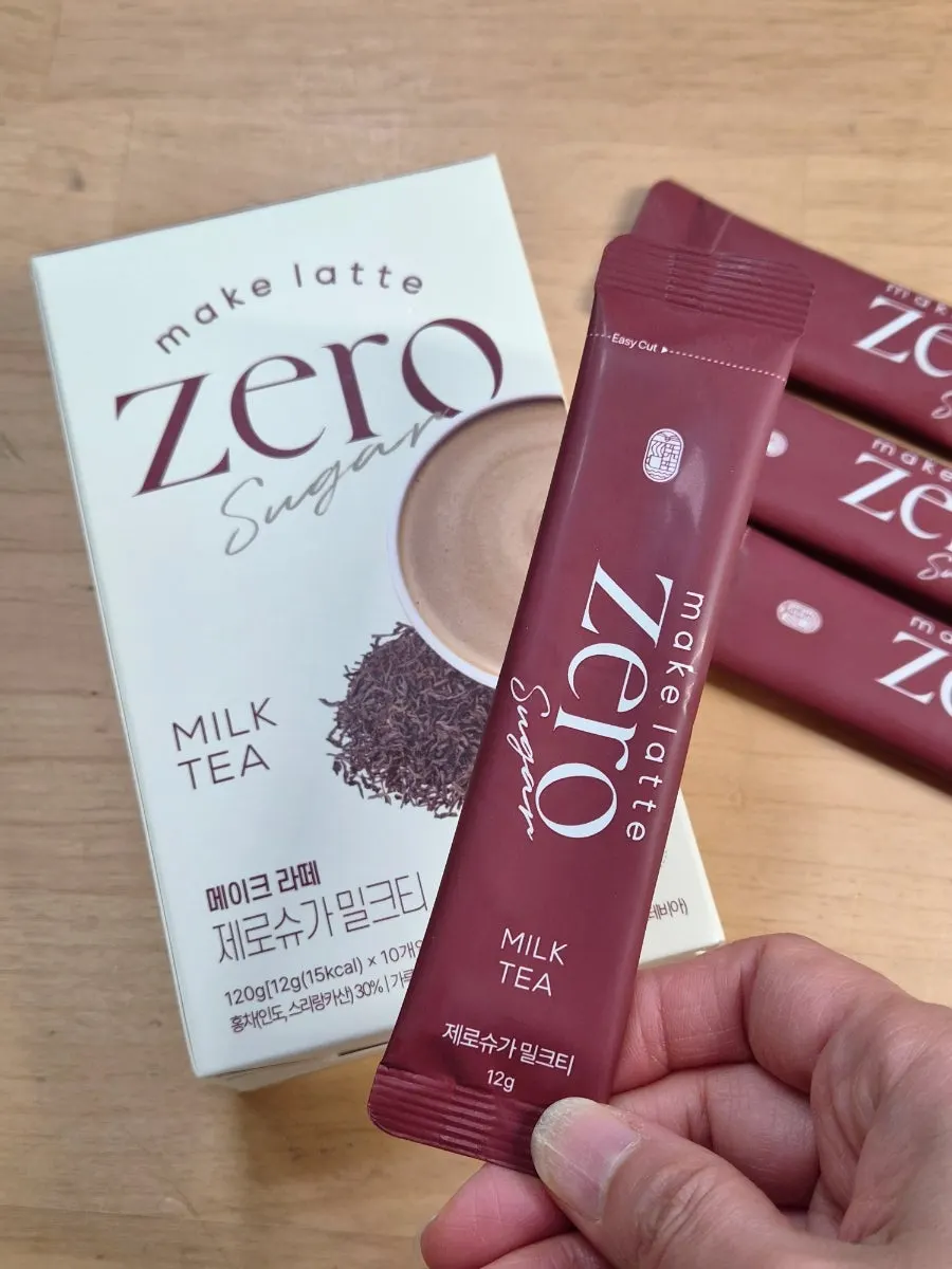 A cup of sweetly finished low-sugar milk tea