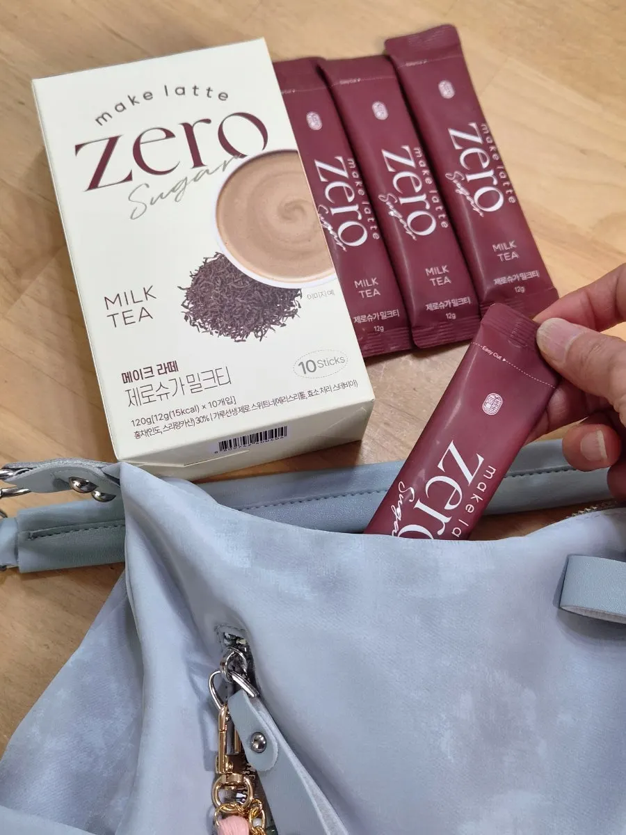 Individually packaged zero-sugar milk tea sticks