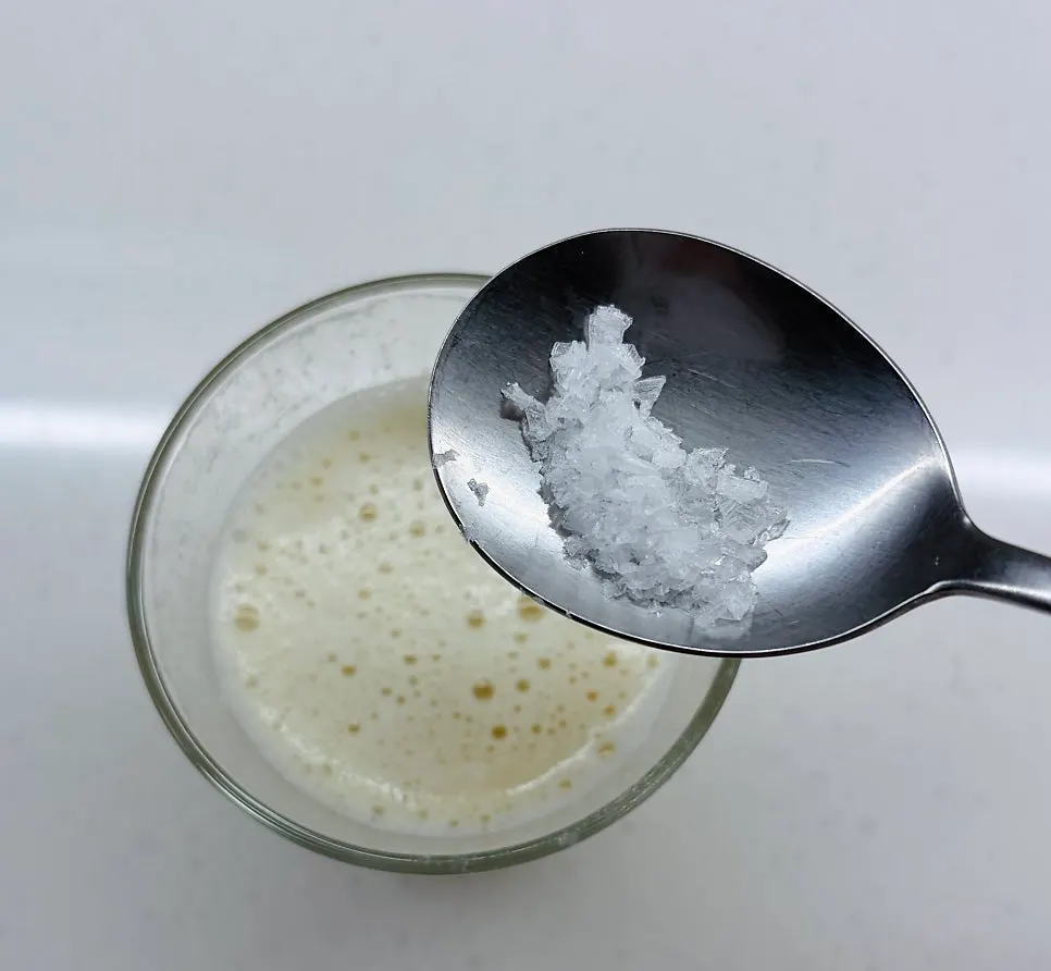 A glass of clean-tasting white soybean drink