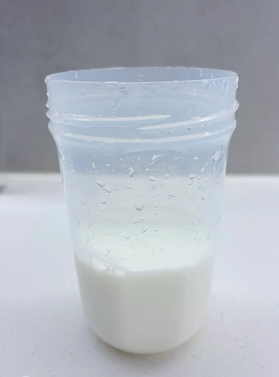 White soybean and black soybean powders mixed with milk