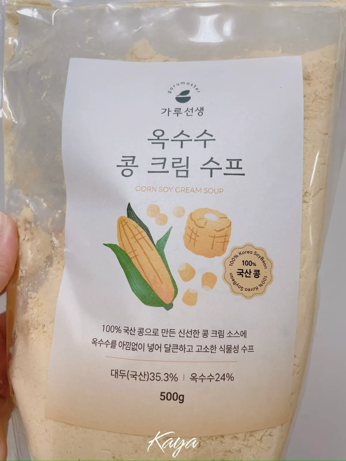 Garuseonsaeng Corn Bean Cream Soup product package