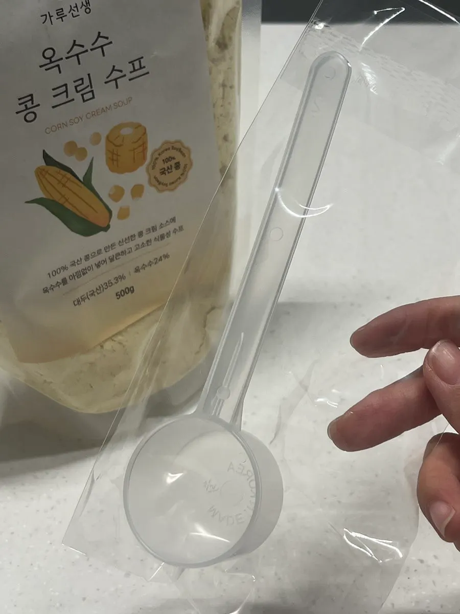 Package listing Korean soybeans and oats
