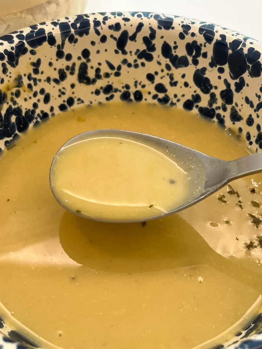 Corn soup set out as a breakfast substitute