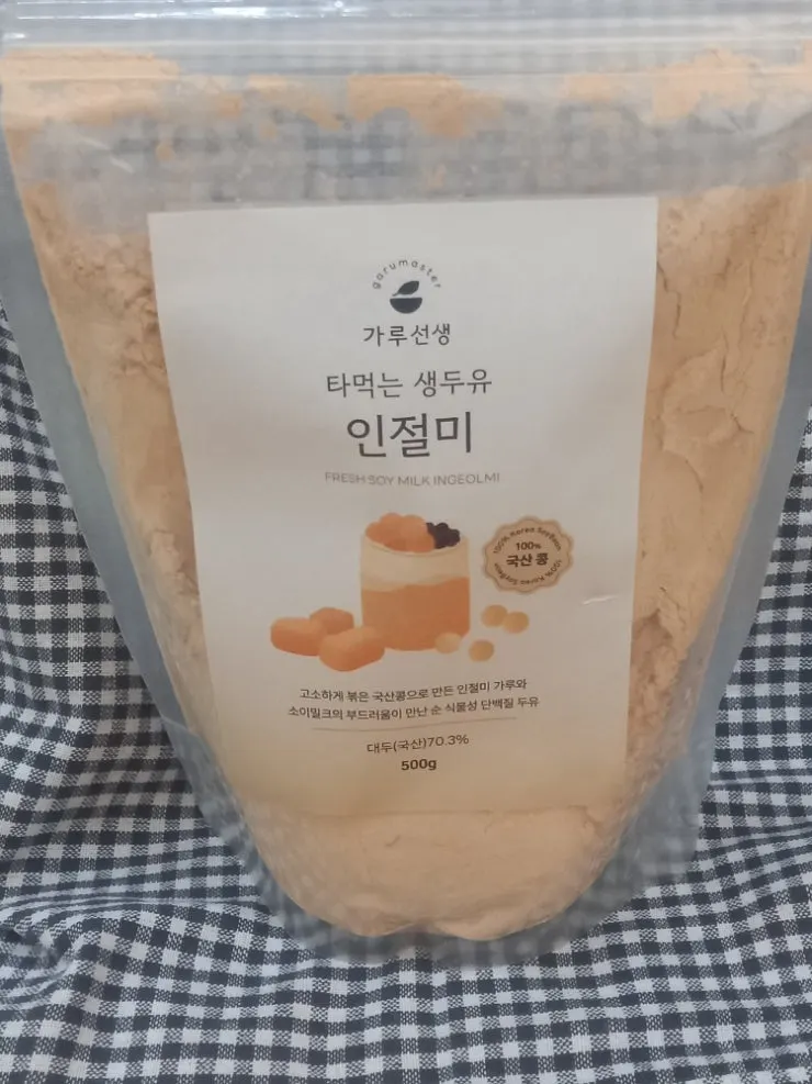 타먹는생두유 인절미 제품 정보 안내 이미지