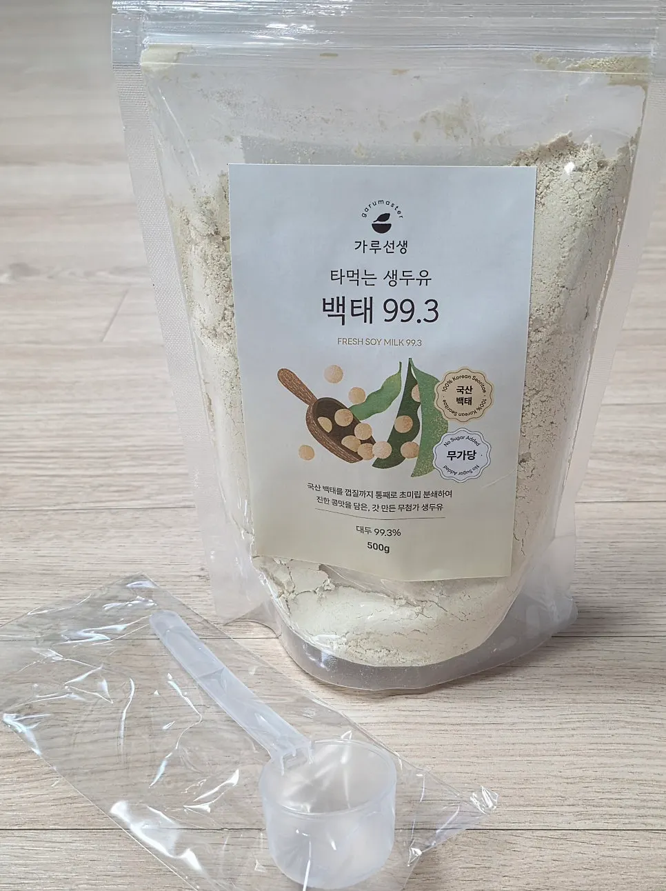 생두유 백태 개봉 직후 모습