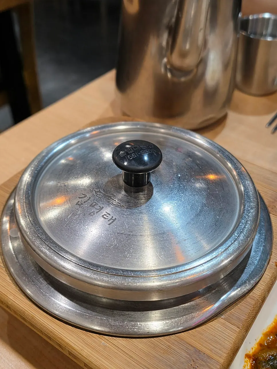 Rice pot served as part of the lunch special