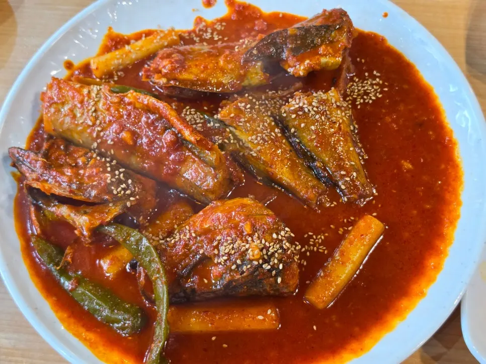 매콤명태조림 점심특선 한 상