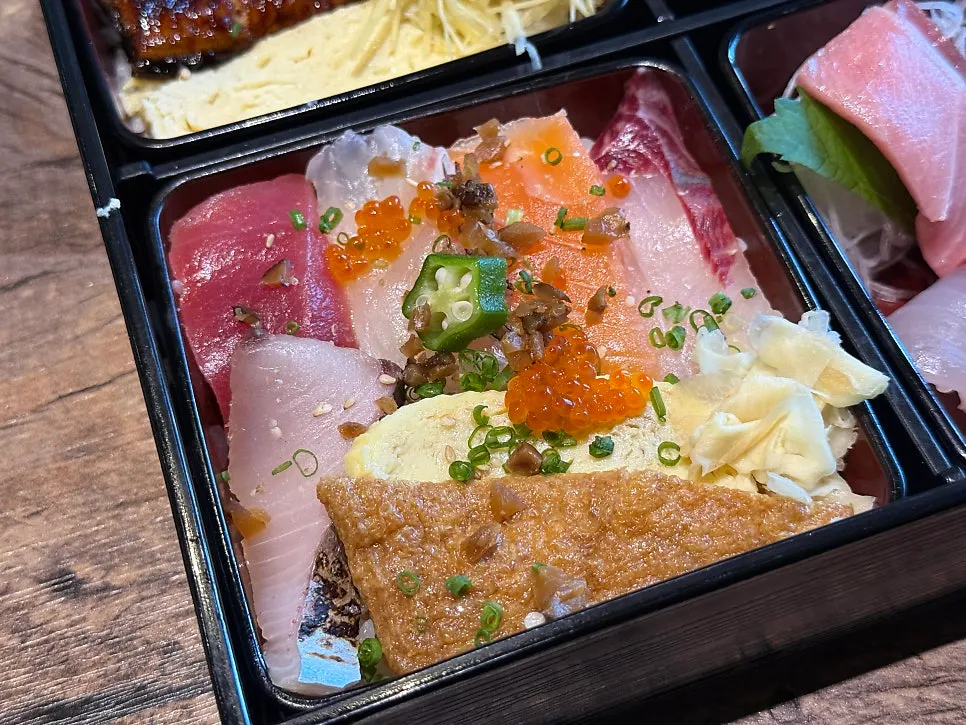Fresh white-fish sashimi selection