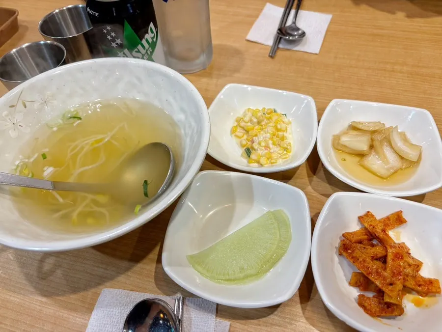 콘마요 양파절임 쌈무 어묵볶음 기본찬