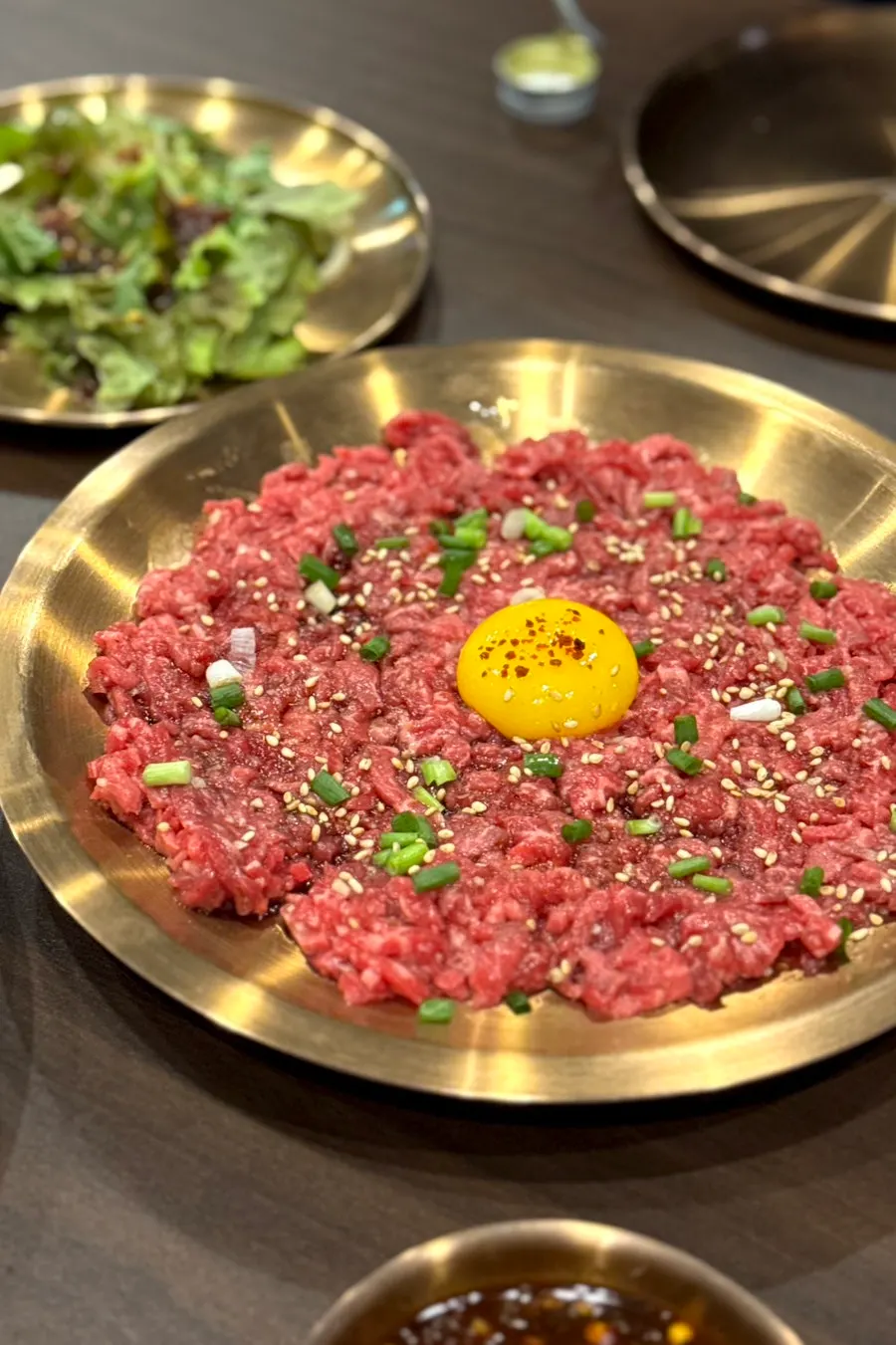 Neatly plated side dishes at Yukhwang