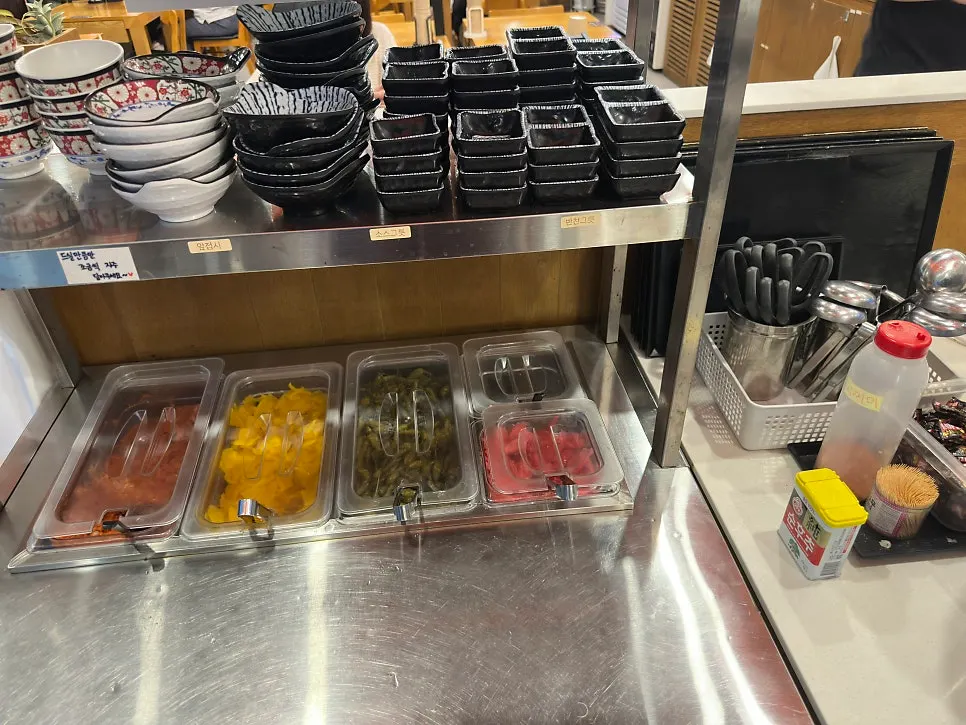 Creamy soup prepared at the self-serve bar