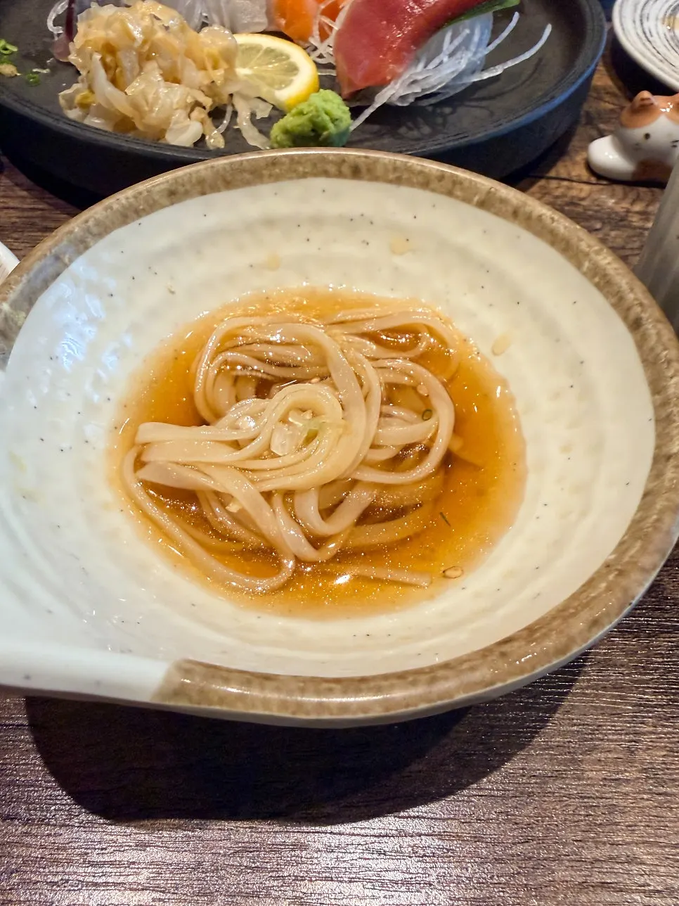 Flounder sashimi from the aged assorted platter