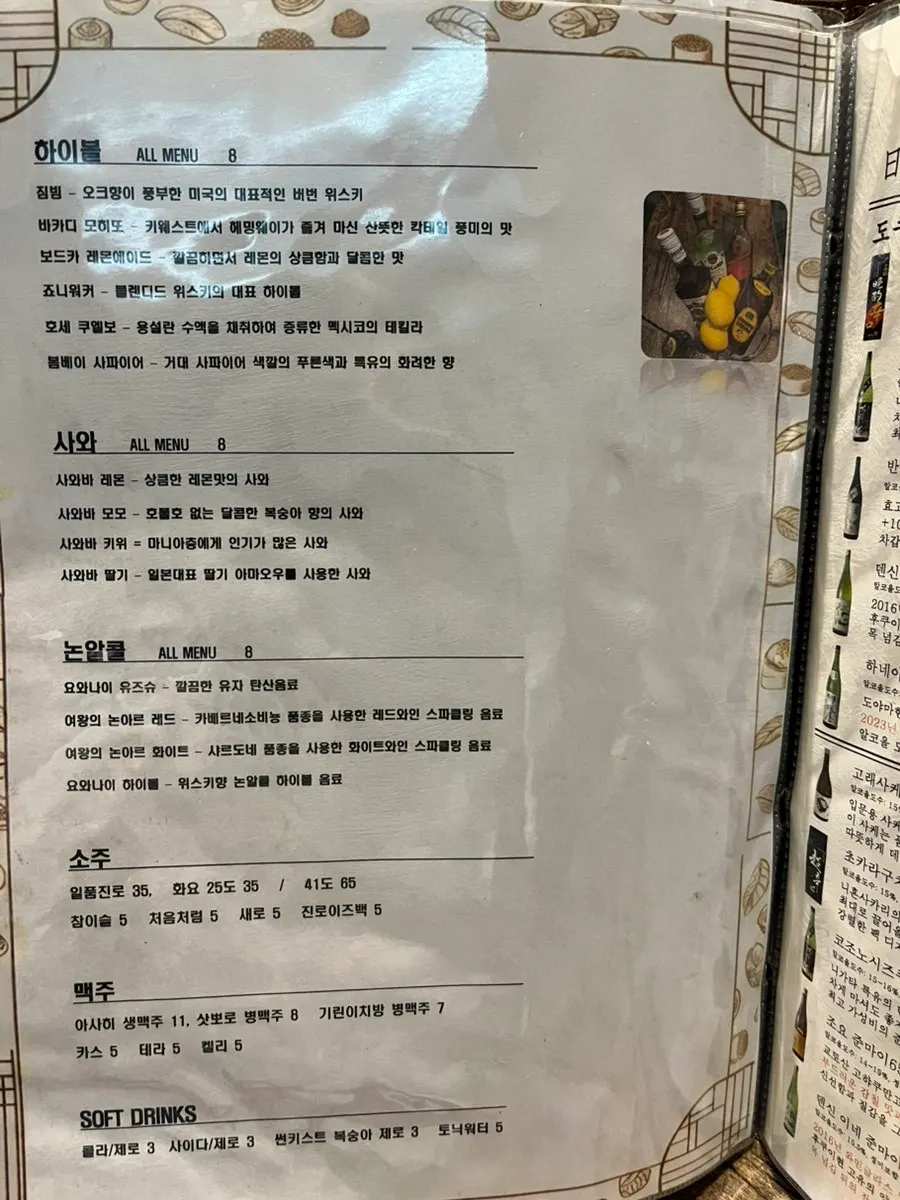 Gapposo dinner menu board